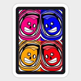 smiley faces Sticker